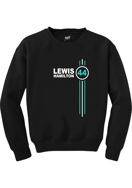 F1 Lewis Hamilton 44 Siyah Sweatshirt