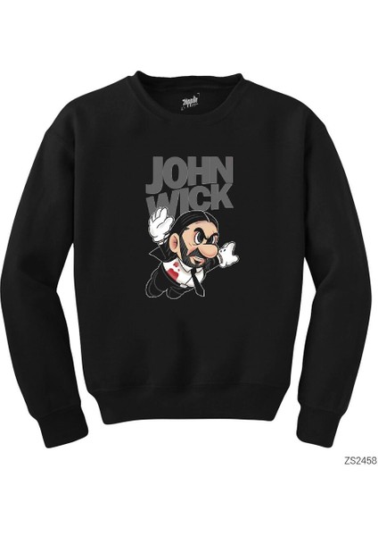 John Wick Fly Siyah Sweatshirt