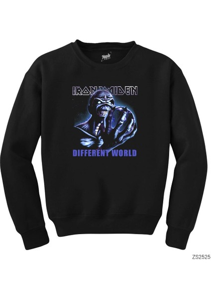 Iron Maiden Different World Siyah Sweatshirt