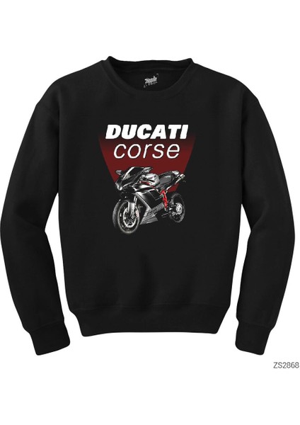 Ducati Corse Siyah Sweatshirt