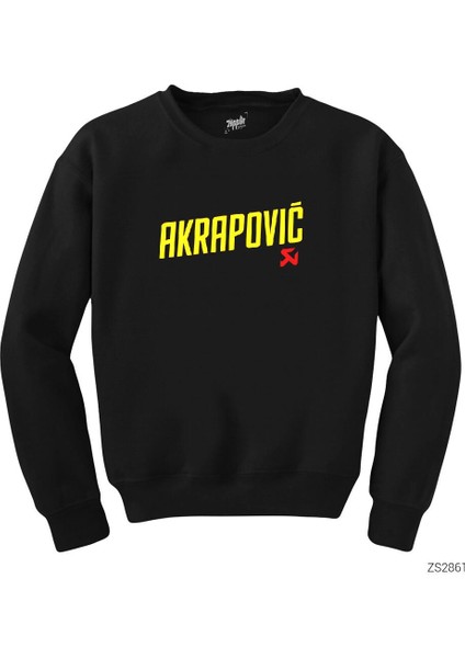 Akrapovic Logo Siyah Sweatshirt