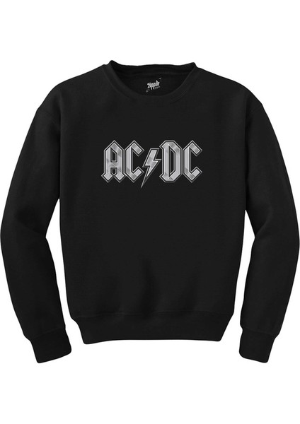 Ac Dc Logo Classic Siyah Sweatshirt