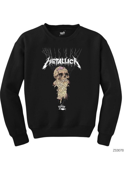 Metallica One Siyah Sweatshirt