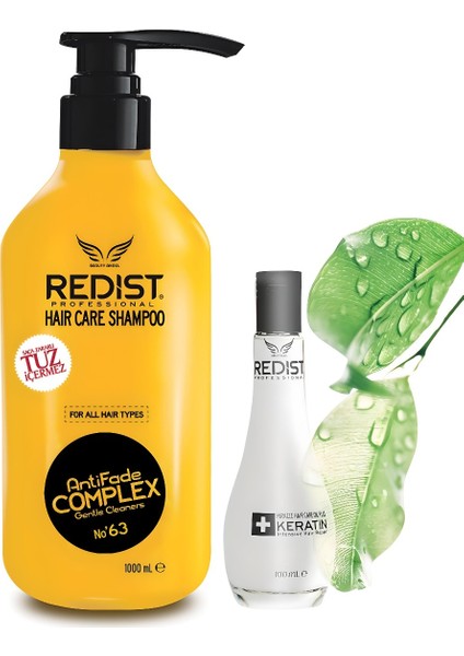 Haircare Şampuan 1000 ml ve Keratinli Saç Bakım Yağı 100 ml