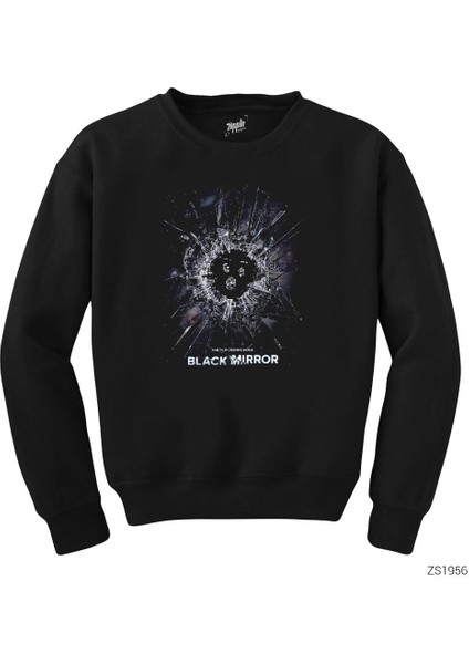 Black Mirror Cover Siyah Sweatshirt