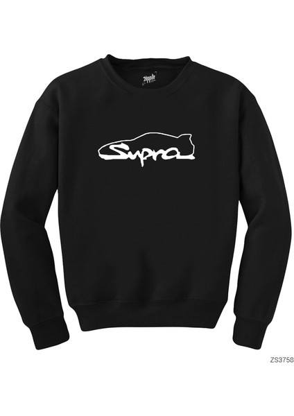 Toyota Supra Siyah Sweatshirt
