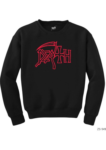 Death Siyah Sweatshirt