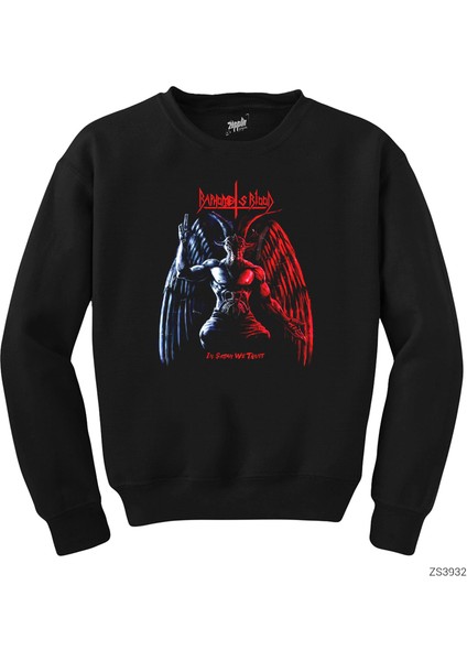 Baphomet Is Blood Siyah Sweatshirt