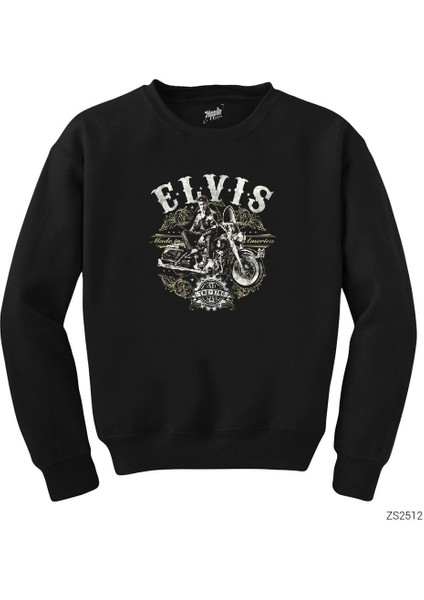 Elvis Made In America Siyah Sweatshirt