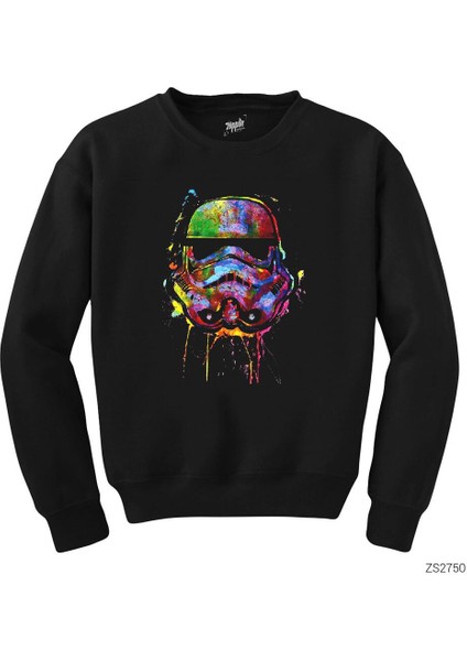 Star Wars Helmet Siyah Sweatshirt