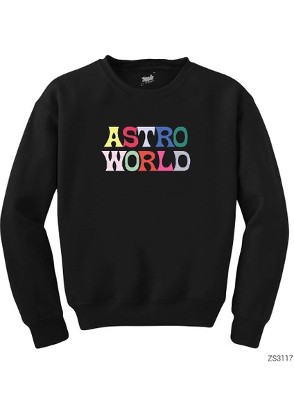 Travis Scott Astroworld 2 Siyah Sweatshirt