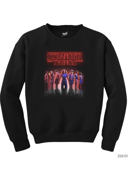 Stranger Things The New Siyah Sweatshirt