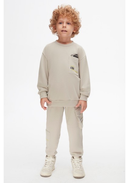 67506 Erkek Çocuk Gri Outsıde Pantolon