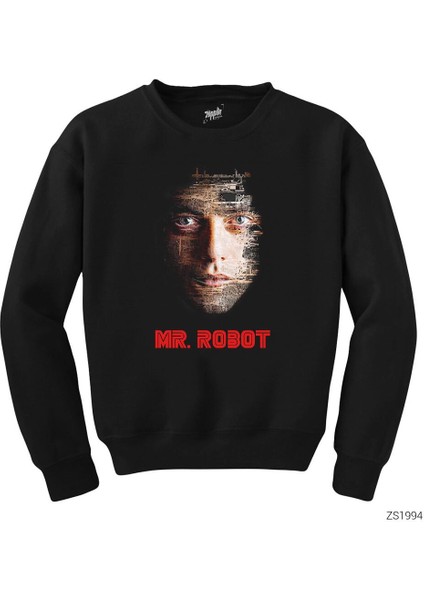 Mr Robot Elliot Motherboard Siyah Sweatshirt