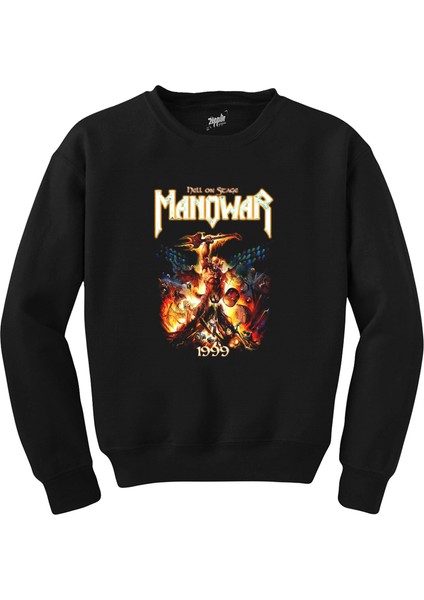 Manowar Hell On Earth Siyah Sweatshirt