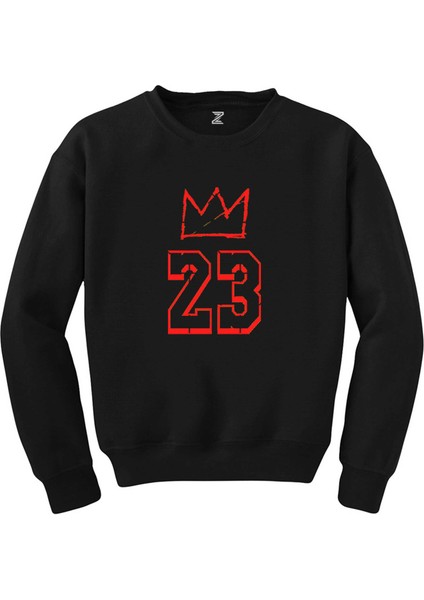Lebron James King 23 Siyah Sweatshirt