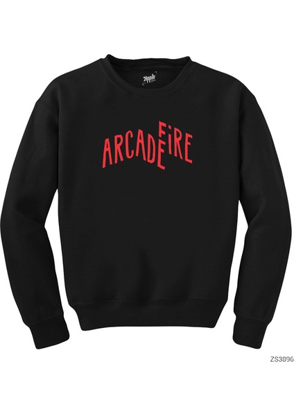 Arcade Fire Siyah Sweatshirt