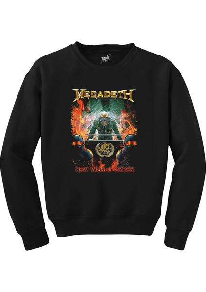 Megadeth New Order World Siyah Sweatshirt