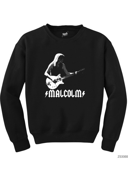 Ac Dc Malcolm Siyah Sweatshirt