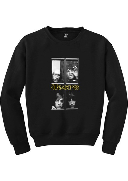 The Doors Windows Siyah Sweatshirt