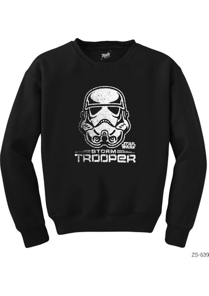 Star Wars Darth Storm Trooper Siyah Sweatshirt