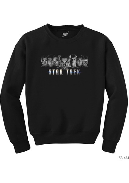 Star Trek Siyah Sweatshirt