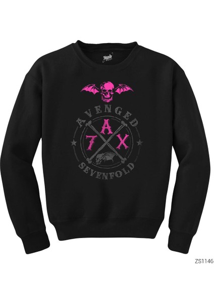 Avenged Sevenfold A7X Siyah Sweatshirt
