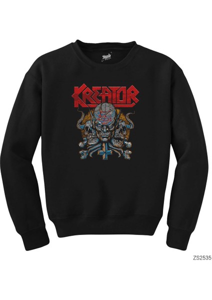 Kreator Devils Siyah Sweatshirt
