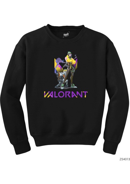 Valorant Killjoy Siyah Sweatshirt