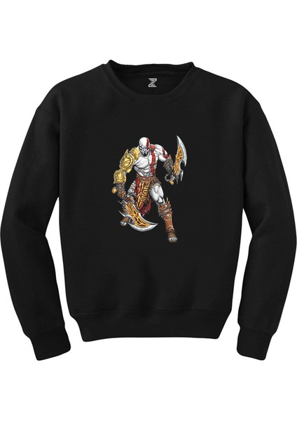God Of War Kratos Savaşçı Siyah Sweatshirt