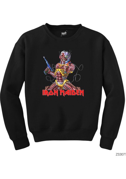 Iron Maiden In The War Siyah Sweatshirt