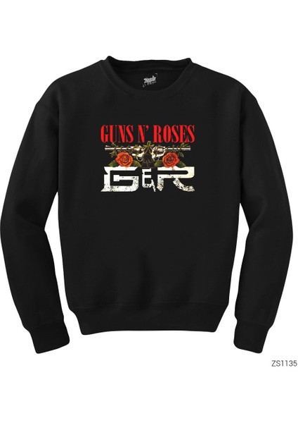 Guns N Roses Guns Siyah Sweatshirt