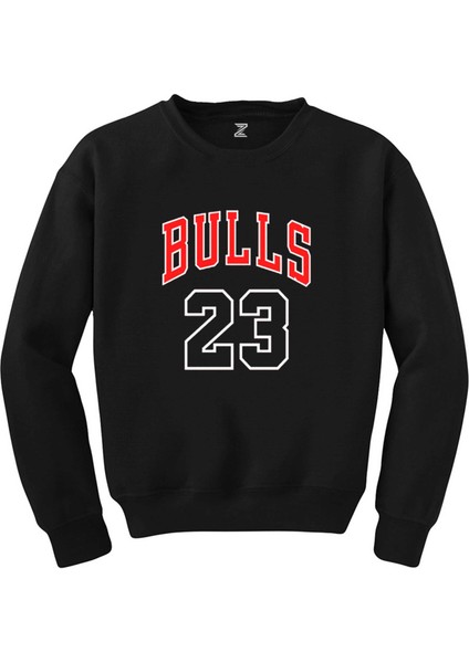Chicago Bulls 23 Siyah Sweatshirt