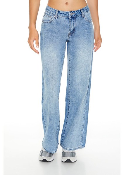 F21 Wide-Leg Jean Pantolon