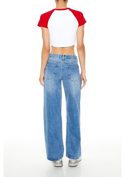 F21 Wide-Leg Jean Pantolon