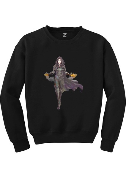The Witcher Yennefer Siyah Sweatshirt