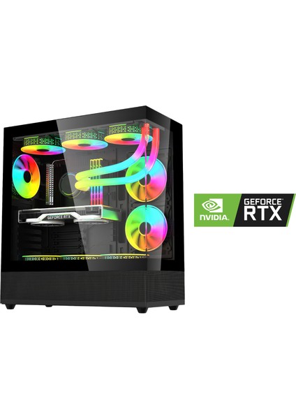 Nextgen H Ryzen 5 7500F 32GB Ddr5 1tb M.2 Nvme Rtx 4060 8gb 240MM Sıvı Soğutma Oyuncu Masaüstü Bilgisayarı