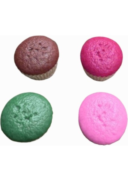 4 cm Mini Cupcake Silikon Kalıp K-1373, Kokulu Taş Sabun Alçı Mum Kalıbı fırsatları