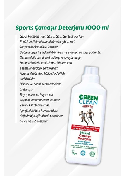 5 Al 4 Öde Gren Clean Sports Çamaşır Deterjanı 1000 ml ve Rosie Pamuk