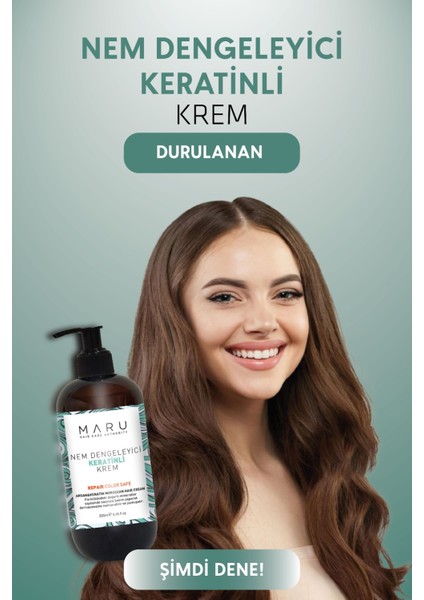 Onarıcı Nem Veren Durulanan Argan ve Keratin Saç Bakım Kremi 250 ml