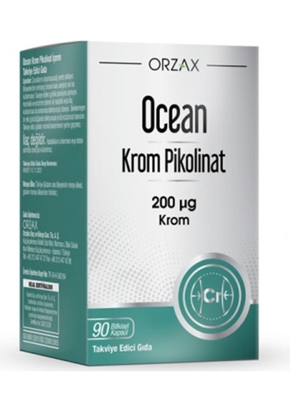 Krom Pikolinat 200 Mcg 90 Kapsül