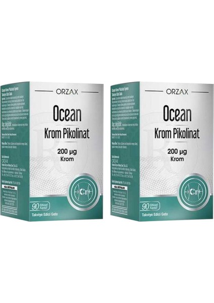 Krom Pikolinat 200 Mcg 90 Kapsül 2 Adet
