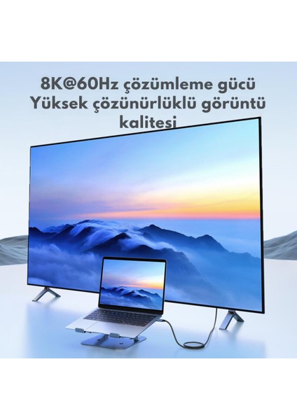 Jasoz 2mt E-Marker Çip Thunderbolt Usb4.0 Pd 240W Şarj Kablosu 8k 60hZ Görüntü Aktarım 40GBPS