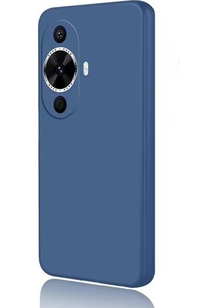 Huawei Nova 11 Pro Kılıf Mara Lansman Silikon Mat Soft Kamera Korumalı Lacivert