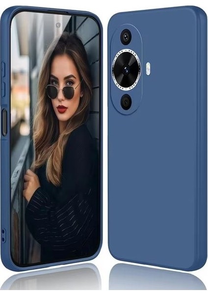 Huawei Nova 11 Pro Kılıf Mara Lansman Silikon Mat Soft Kamera Korumalı Lacivert fiyatları