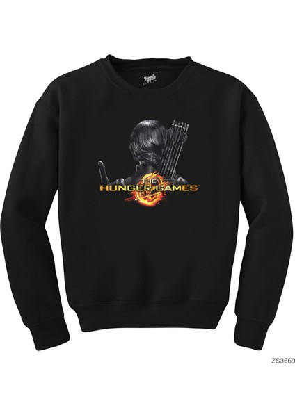 The Hunger Games Mockingjay Siyah Sweatshirt