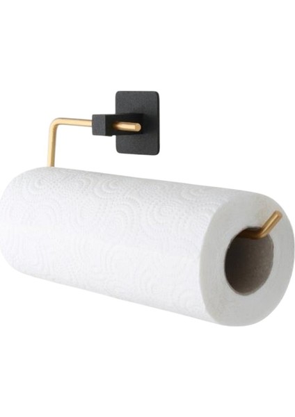 Gold Yapışkanlı Solo Kağıt Havlu Tutucu Banyo Veya Mutfak Solo Havlu Tutucu
