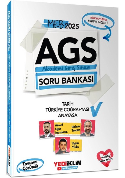 2025 Meb Ags Tarih Türkiye Coğrafyası ve Anayasa Tamamı Çözümlü Soru Bankası