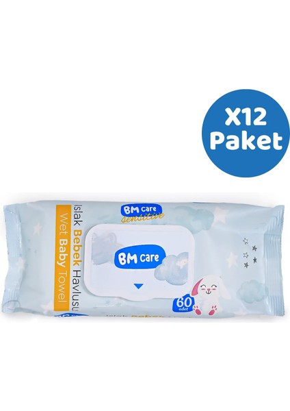 Sensitive Islak Havlu 12X60LI fiyatları