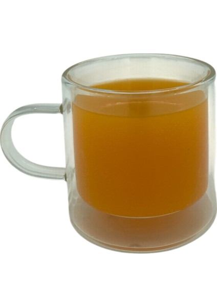 Çift Cidarlı Kahve,latte,çay Bardağı Seti -250 ml Cam Kupa Seti 2 Adet 2128